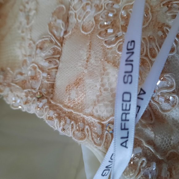 Alfred Sung Wedding Dress Size 4 - Picture 11 of 11